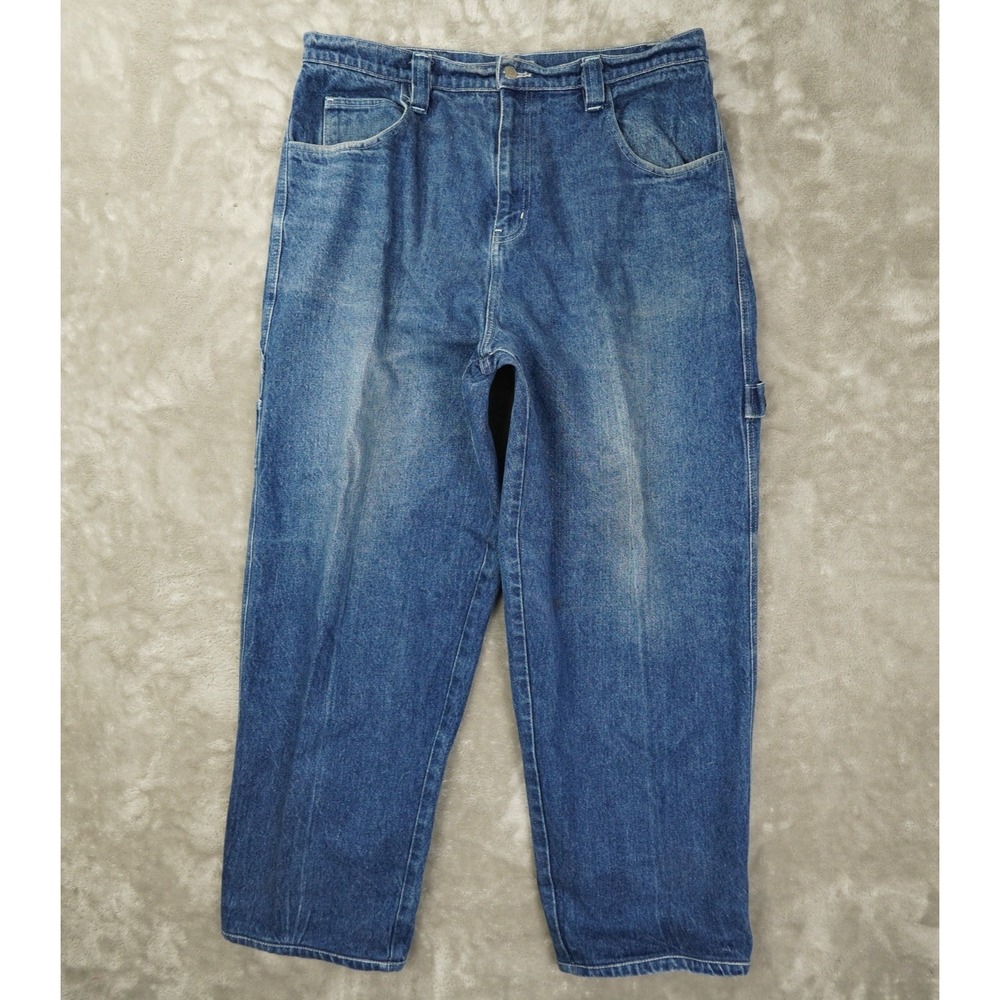 Phat Farm Vintage Carpenter Denim Jeans Men's 38 Blue Y2K Streetwear Grunge